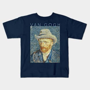 Van Gogh - Self Portrait #3 Kids T-Shirt